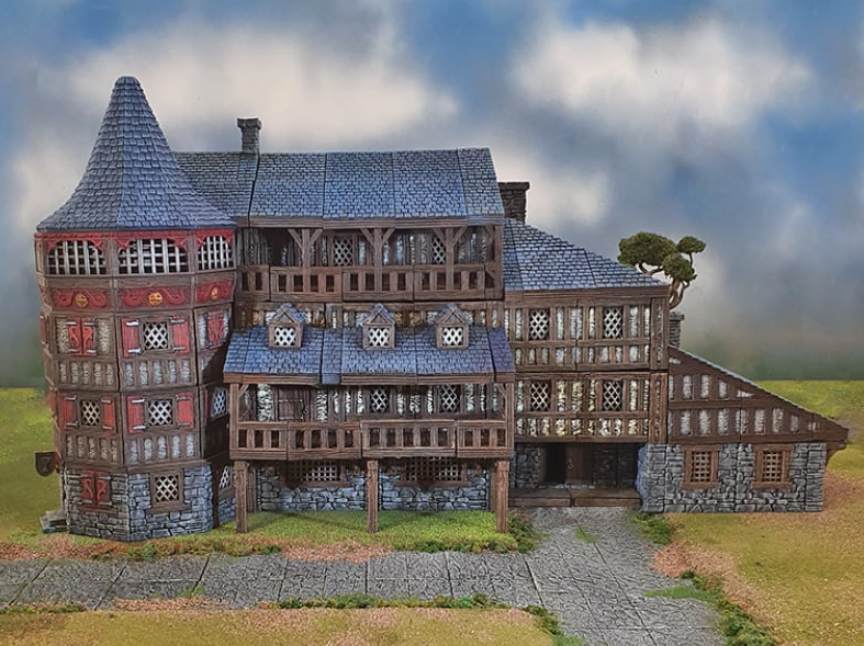 A front view of the Daemon's Grin Manor