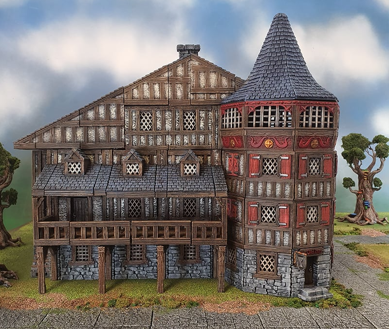 A side view of the Daemon's Grin Manor